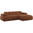 Woood Mojo Chaise Longue Bank Rechts Wollig Roestbruin