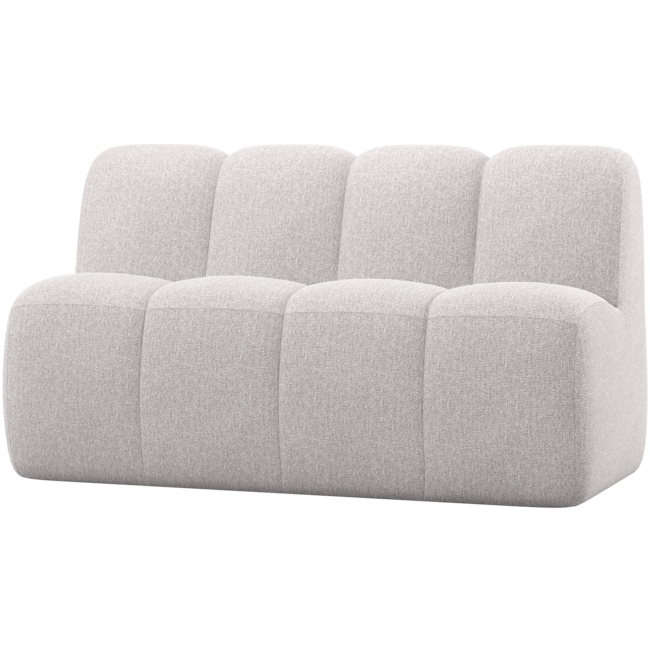 Woood Mojo Eetbankje 164 Cm Met Rugleuning Boucle Ecru Melange