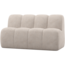 Woood Mojo Eetbankje 164 Cm Met Rugleuning Ribstof Ecru