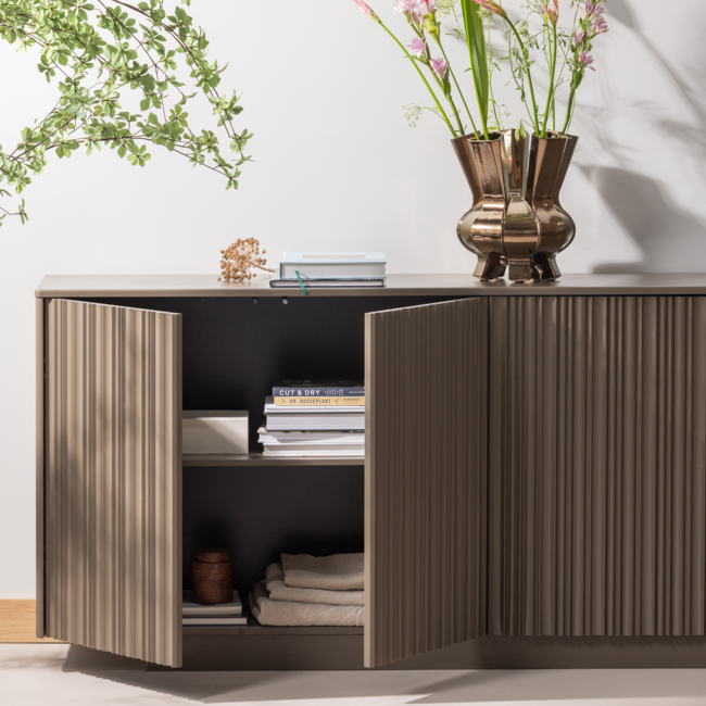 Woood Nova Dressoir 200 Cm Grenen Truffel Bruin [fsc]