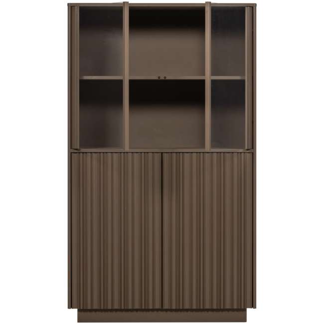 Woood Nova Lage Vitrinekast Grenen Truffel Bruin [fsc]