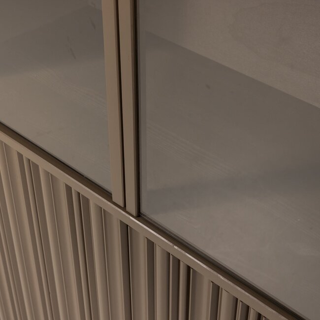 Woood Nova Lage Vitrinekast Grenen Truffel Bruin [fsc]