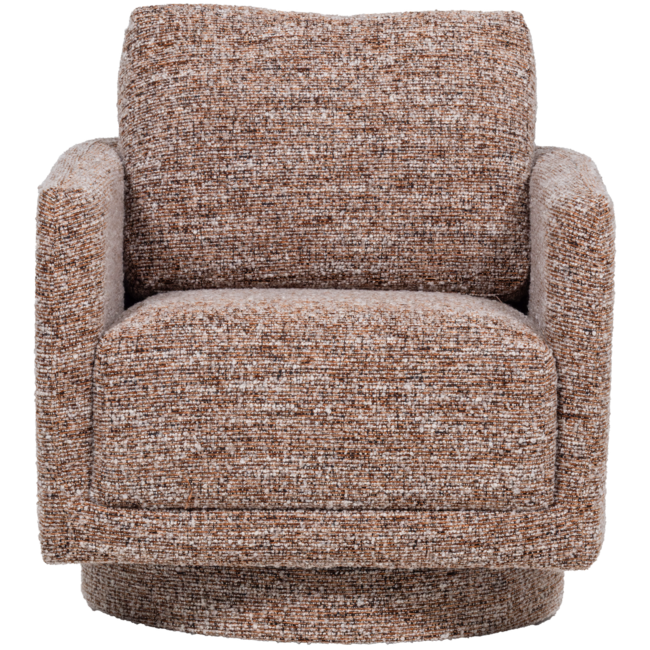 Woood Oska Draaifauteuil Bruin Melange