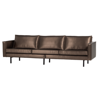 Woood Rodeo 3-Zits Bank Metallic Koper Bruin