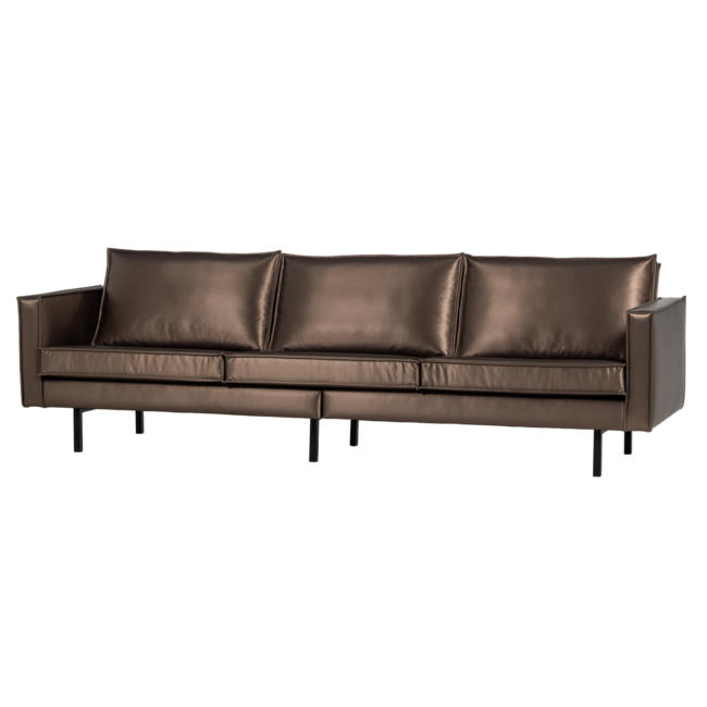 Woood Rodeo 3-Zits Bank Metallic Koper Bruin