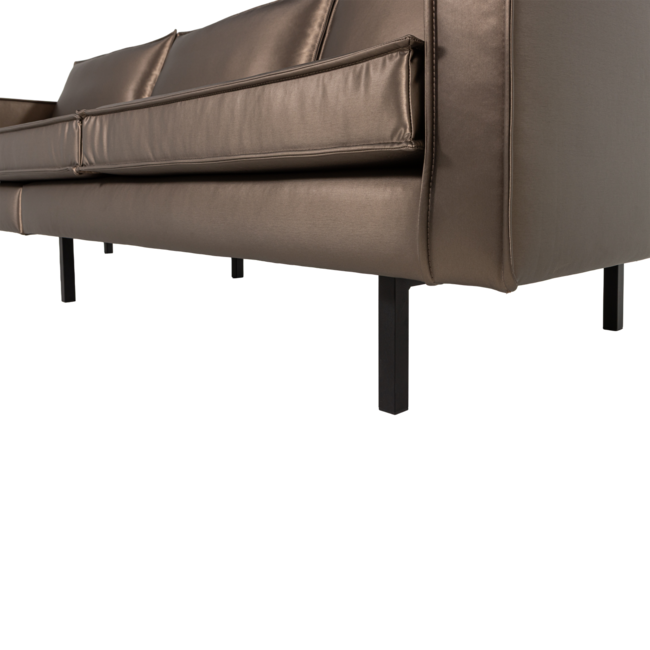 Woood Rodeo 3-Zits Bank Metallic Koper Bruin