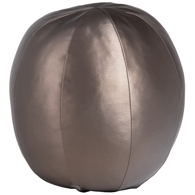 Woood Rodeo Bal Kussen Groot Metallic Koper Bruin