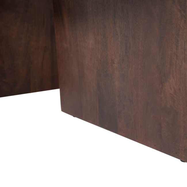 Woood Seam Salontafel Mango Hout Donkerbruin