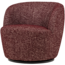 Woood Serra Draaifauteuil Bordeauxrood Melange