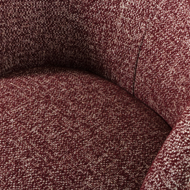 Woood Serra Draaifauteuil Bordeauxrood Melange