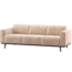 Woood Statement 3-Zits Bank 230 Cm Chenille Velvet Naturel