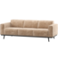Woood Statement 3-Zits Bank 230 Cm Chenille Velvet Perzikroze