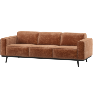 Woood Statement 3-Zits Bank 230 Cm Chenille Velvet Terra