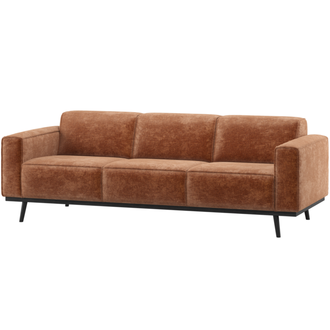 Woood Statement 3-Zits Bank 230 Cm Chenille Velvet Terra