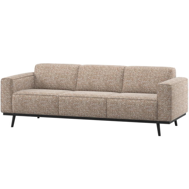 Woood Statement 3-Zits Bank 230 Cm Lichtbruin Melange