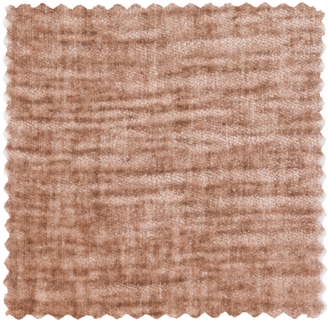 Woood Statement 4-Zits Bank 280 Cm Chenille Velvet Perzikroze