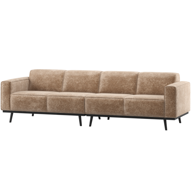 Woood Statement 4-Zits Bank 280 Cm Chenille Velvet Taupe