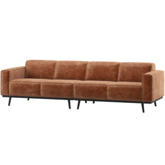 Woood Statement 4-Zits Bank 280 Cm Chenille Velvet Terra
