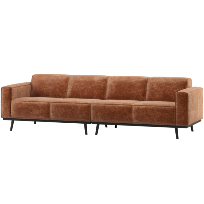 Woood Statement 4-Zits Bank 280 Cm Chenille Velvet Terra