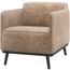 Woood Statement Fauteuil Met Arm Chenille Velvet Taupe