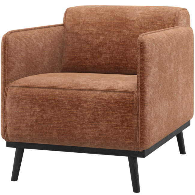 Woood Statement Fauteuil Met Arm Chenille Velvet Terra