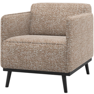 Woood Statement Fauteuil Met Arm Lichtbruin Melange