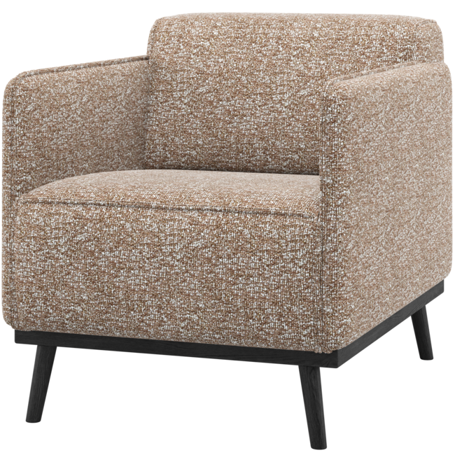 Woood Statement Fauteuil Met Arm Lichtbruin Melange