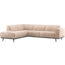 Woood Statement Hoekbank Links Chenille Velvet Naturel