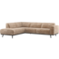 Woood Statement Hoekbank Links Chenille Velvet Taupe