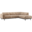 Woood Statement Hoekbank Rechts Chenille Velvet Taupe