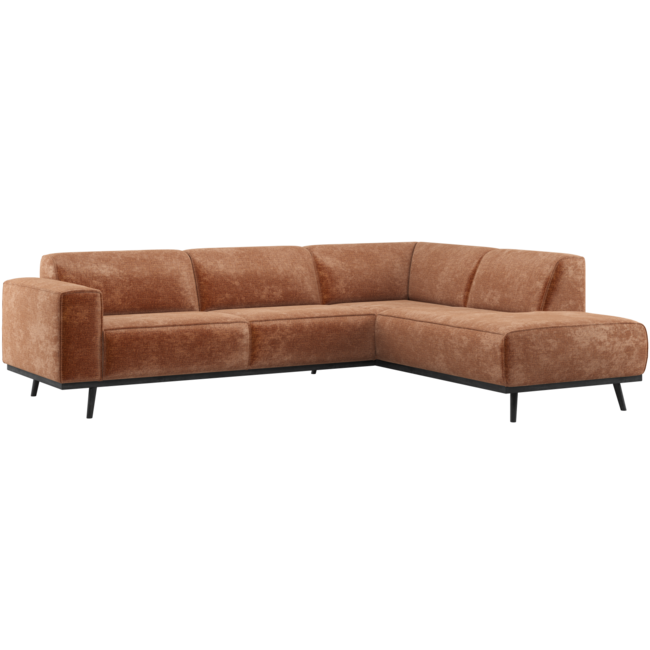 Woood Statement Hoekbank Rechts Chenille Velvet Terra