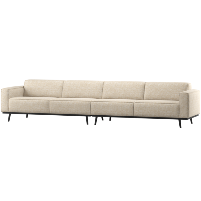 Woood Statement Xl 4-Zits Bank 372 Cm Beige Melange
