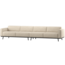 Woood Statement Xl 4-Zits Bank 372 Cm Beige Melange
