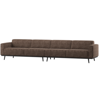 Woood Statement Xl 4-Zits Bank 372 Cm Bruin Melange