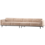 Woood Statement Xl 4-Zits Bank 372 Cm Chenille Velvet Naturel