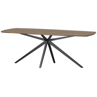 Woood Tablo Eettafel Deens Ovaal Vj 220x100cm Cashmere Brown [fsc]