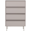 Woood Tours Ladekast 4 Lades Melamine/Mdf Zand