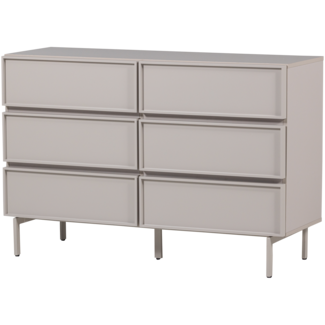Woood Tours Ladekast 6 Lades Melamine/Mdf Zand
