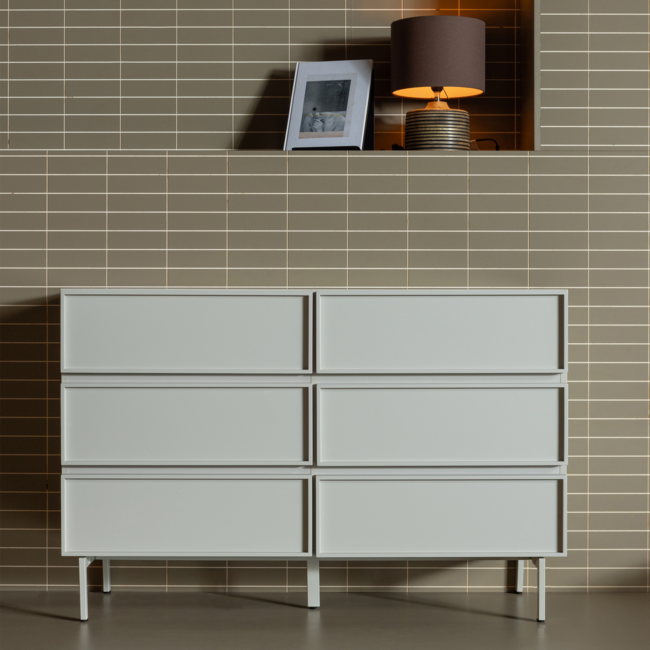 Woood Tours Ladekast 6 Lades Melamine/Mdf Zand