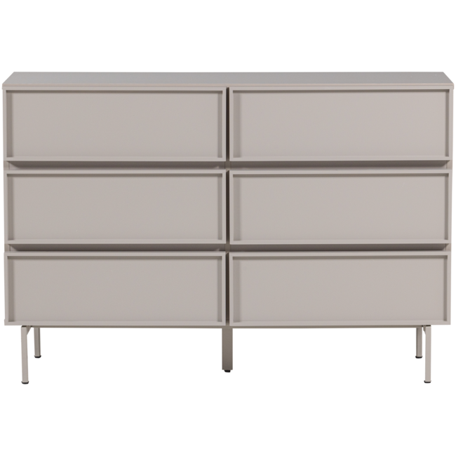 Woood Tours Ladekast 6 Lades Melamine/Mdf Zand