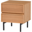 Woood Tours Ladekast/Nachtkastje 2 Lades Melamine/Mdf Naturel