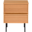 Woood Tours Ladekast/Nachtkastje 2 Lades Melamine/Mdf Naturel