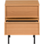 Woood Tours Ladekast/Nachtkastje 2 Lades Melamine/Mdf Naturel