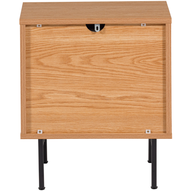 Woood Tours Ladekast/Nachtkastje 2 Lades Melamine/Mdf Naturel