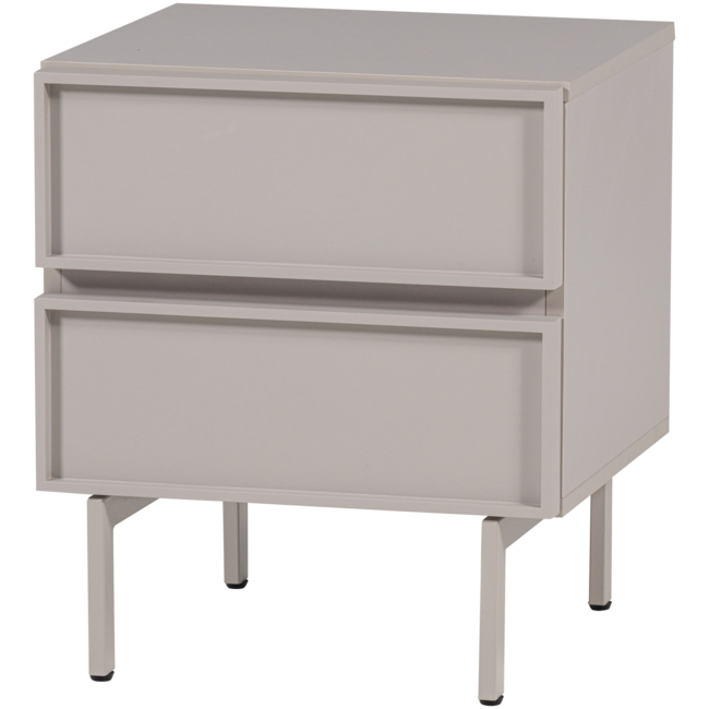 Woood Tours Ladekast/Nachtkastje 2 Lades Melamine/Mdf Zand