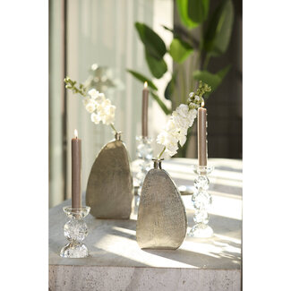 Light en Living Kaarsenhouder Ø9,5x15,5 cm ITINGA glas bubbel helder