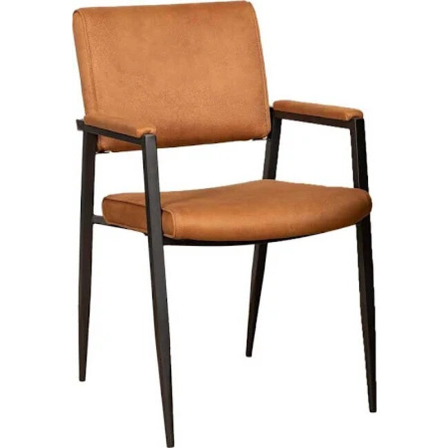 WoonMax Eettafelstoel Bodie Zorro - Cognac, Antraciet, Groen of Taupe