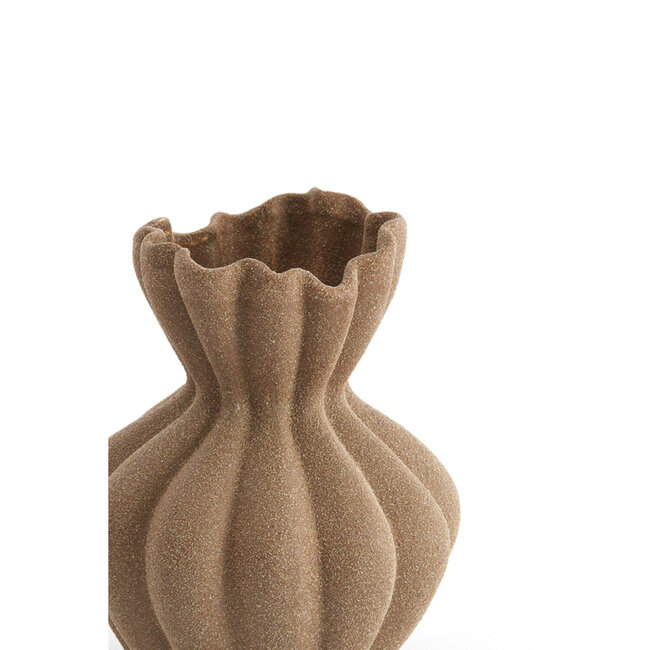 Light en Living Vaas deco Ø20,5x24,5 cm SILLIAN keramiek mat bruin