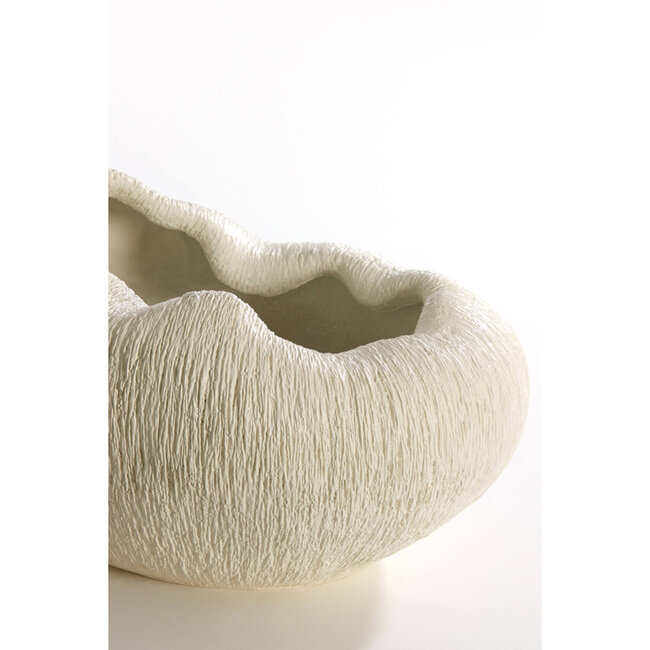 Light en Living Vaas deco 39,5x32x24 cm DENISA crème