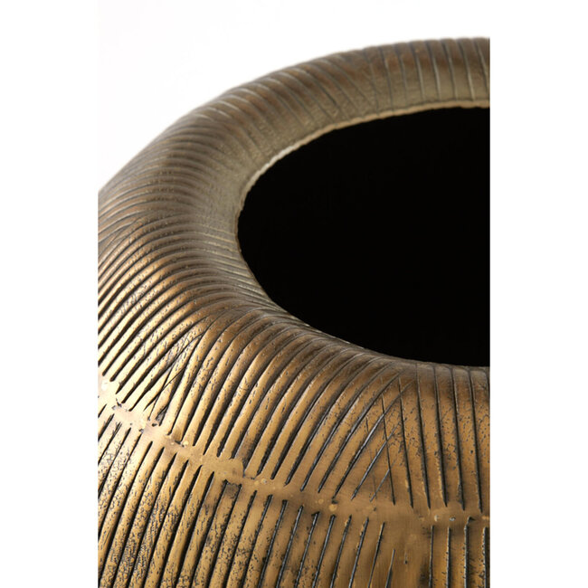 Light en Living Pot op voet deco Ø44x124 cm MARIELLE goud